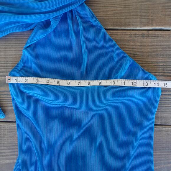 Hello Molly Blue Halter Mini Dress - Picture 7 of 9